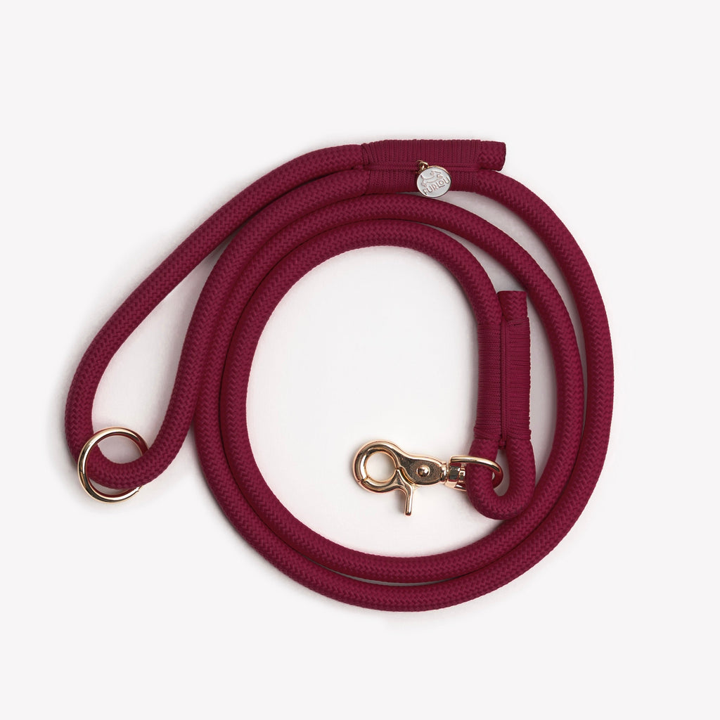 'Bordeaux' - Braided Rope Leash