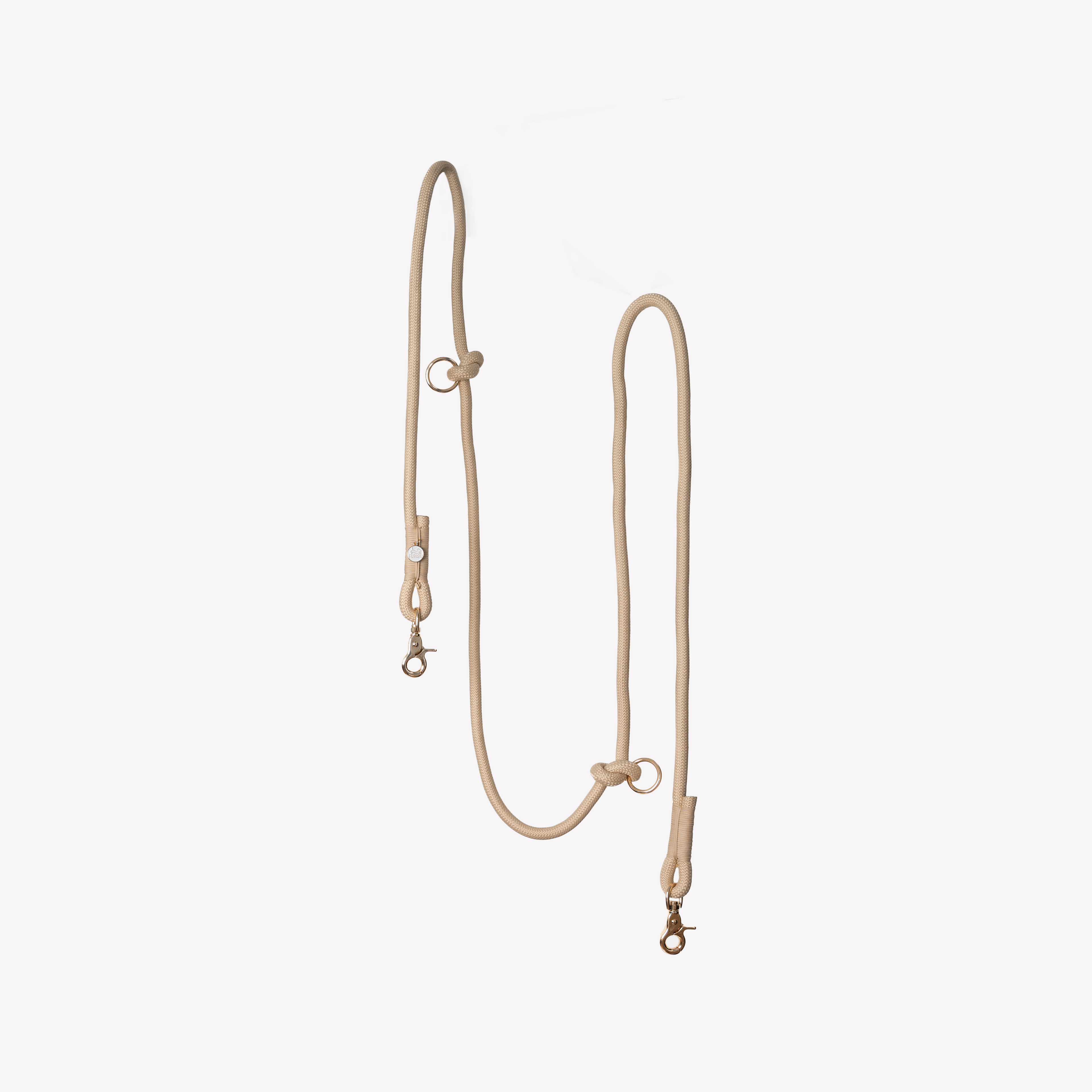 'Tan' - Hands Free Braided Leash