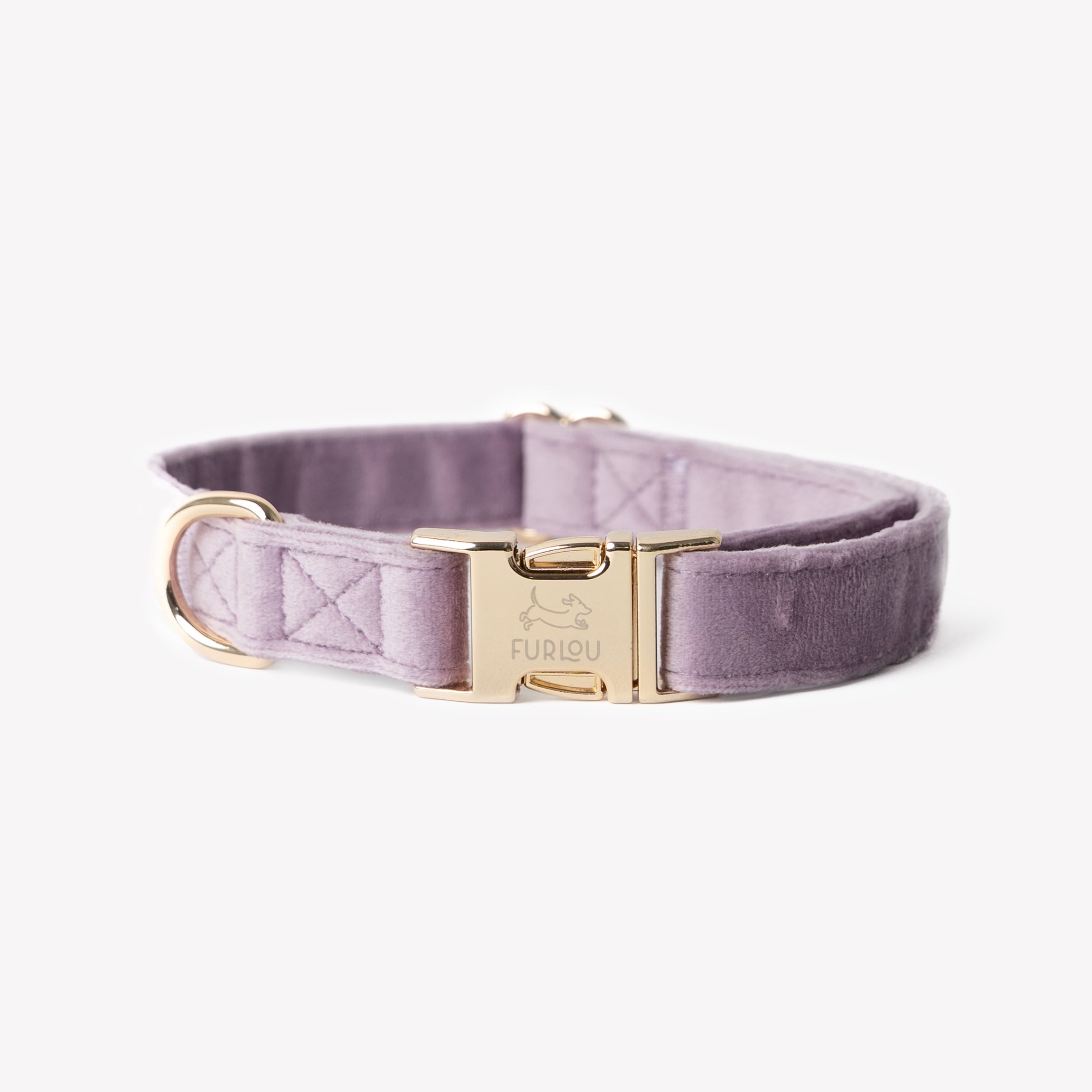 'Lilac' - Velvet Dog Collar