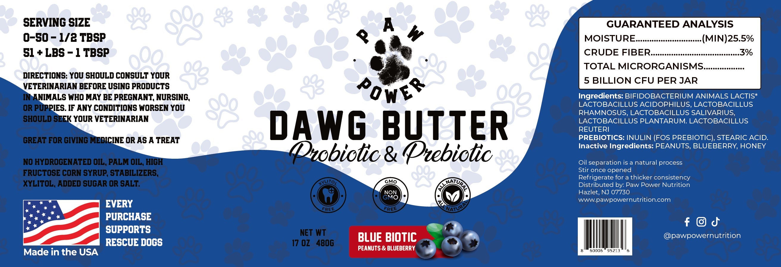 Dawg Butter Blue Biotic